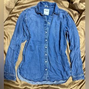 Abercrombie & Fitch Classic Blue Denim Shirt